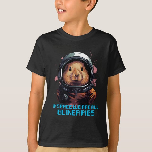 Astronaut Guinea Gris T Shirt (Framsida)