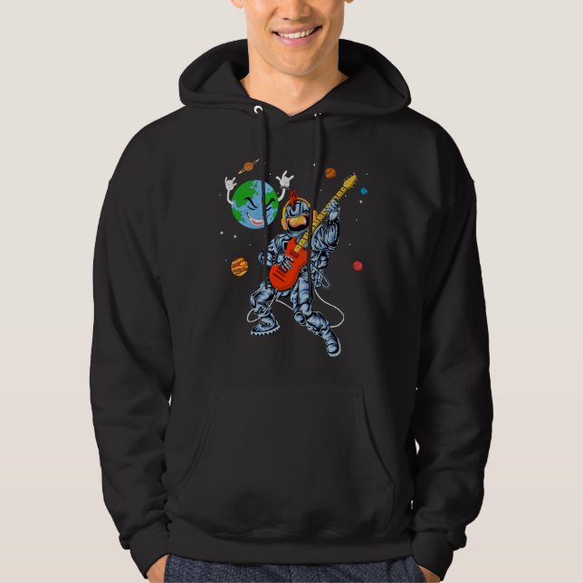 Astronaut guitar hoodie (Framsida)