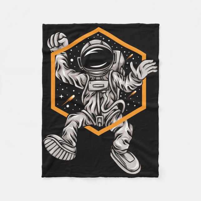 Astronaut Ha Funder I Rymden Fleecefilt (Framsidan)