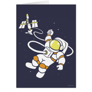 Astronaut Hälsningskort