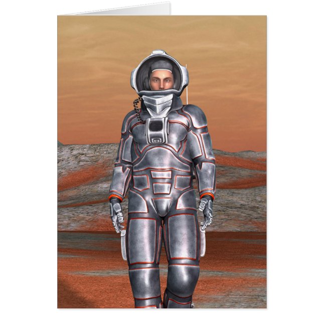 Astronaut Hälsningskort (Framsidan)