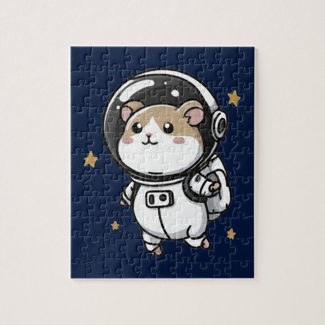 Astronaut Hamster Pussel (Vertikal)