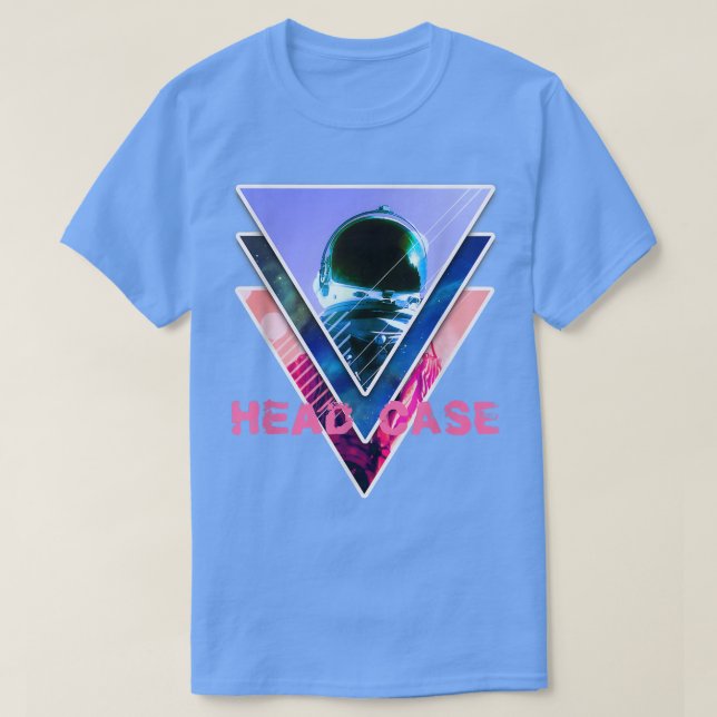 Astronaut Headcase - Aesthetic Vaporwave Space Art T Shirt (Design framsida)