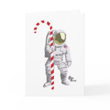 Astronaut Helgdag Card