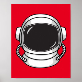 astronaut helmet poster