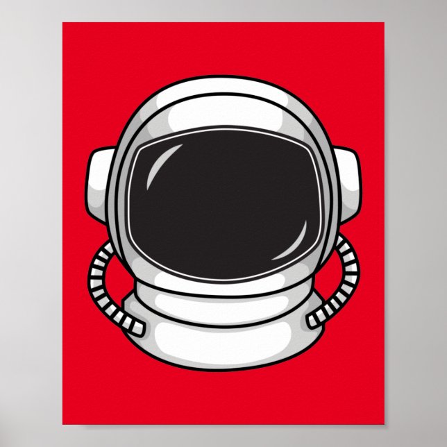 astronaut helmet poster (Framsidan)