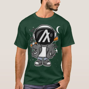 Astronaut Hiphop Algorand ALGO Coin to Måne Cr T Shirt
