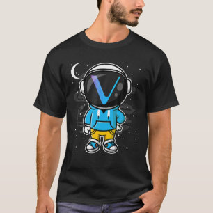 Astronaut Hiphop Vechain VET Coin to Måne Cryp T Shirt