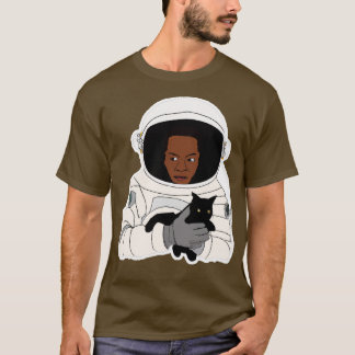 Astronaut Holding Cat 1 T Shirt