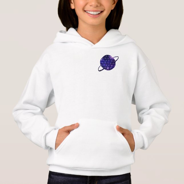 Astronaut Hoodie T Shirt (Framsida)