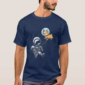 Astronaut Hund älskare Space Puppy Travel Cosmonau T Shirt