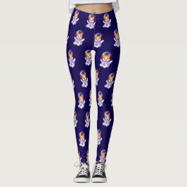 Astronaut Hund Cute Hund design Leggings