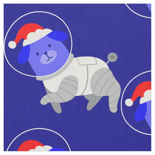 astronaut hund ful christmas Santa Tyg (Närbild)