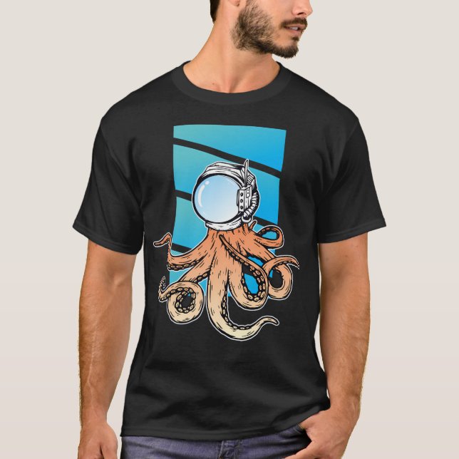 Astronaut i oceanen - Blåhavet - Astronaut Helm T Shirt (Framsida)