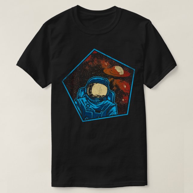 Astronaut i rymden 4 t shirt (Design framsida)