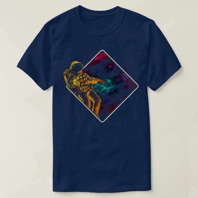 Astronaut i rymden 5 t shirt (Design framsida)