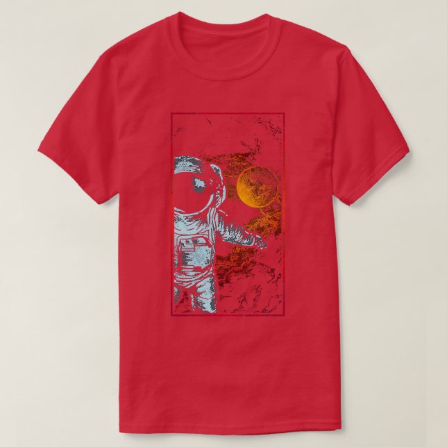 Astronaut i rymden 6 t shirt (Design framsida)