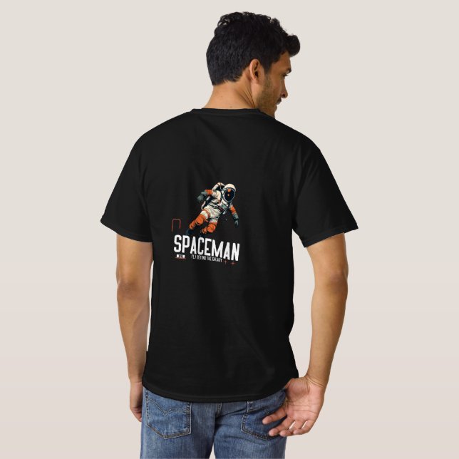 Astronaut i rymden - Coola Galaxy T-shirt för Drea (Hel baksida)