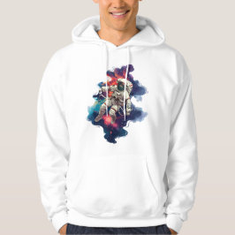Astronaut i rymden hoodie