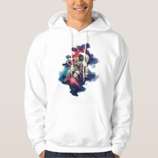 Astronaut i rymden hoodie