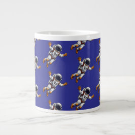 Astronaut i rymden jumbo mugg