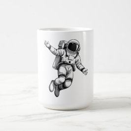 Astronaut i rymden kaffemugg