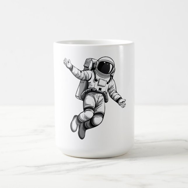 Astronaut i rymden kaffemugg (Center)
