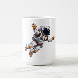 Astronaut i rymden kaffemugg
