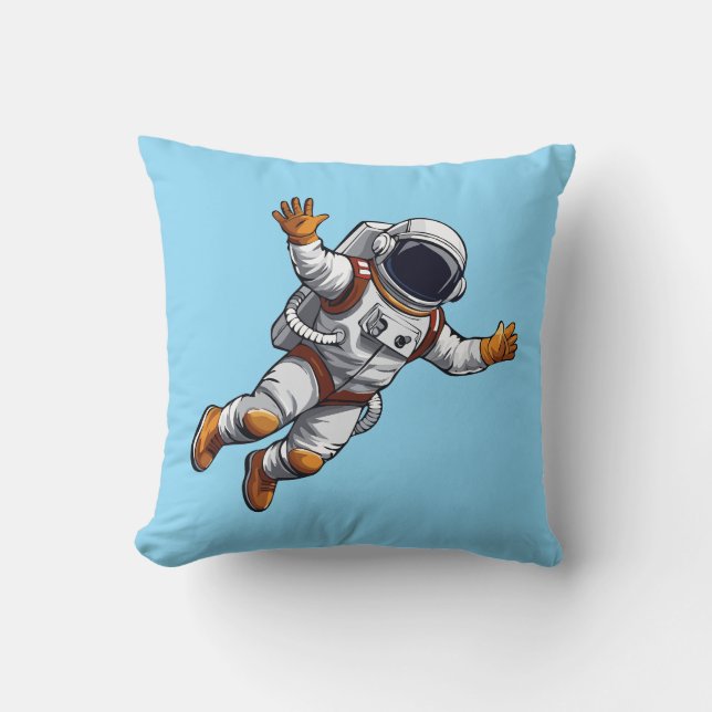 Astronaut i rymden kudde (Framsida)