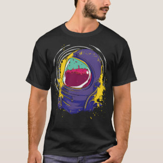 Astronaut i rymden med påfyllnad med flytande GB T Shirt