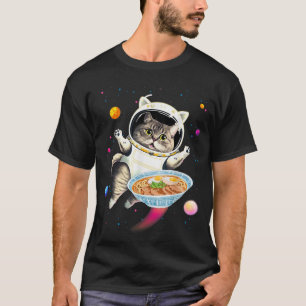 Astronaut i rymden med Ramen Noodles Galaxy C T Shirt