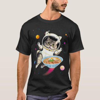 Astronaut i rymden med Ramen Noodles Galaxy C T Shirt