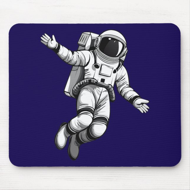 Astronaut i rymden musmatta (Framsidan)