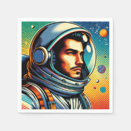 Astronaut i rymden! pappersservett