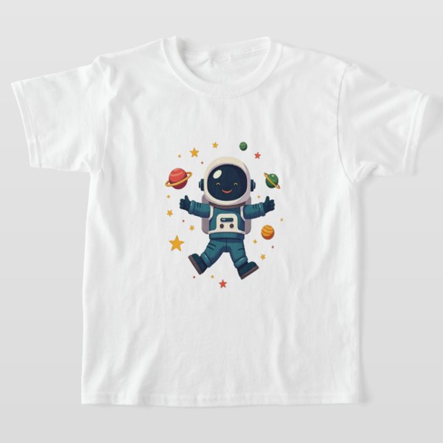 Astronaut i rymden t shirt (Laydown)