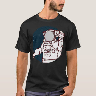 Astronaut i rymden t shirt