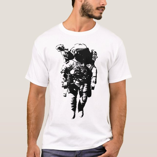 Astronaut i rymden t-shirt (Framsida)