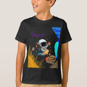 Astronaut i Space för barn T Shirt