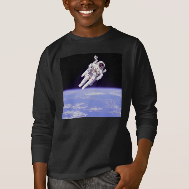 Astronaut i Space Shirt T Shirt (Framsida)