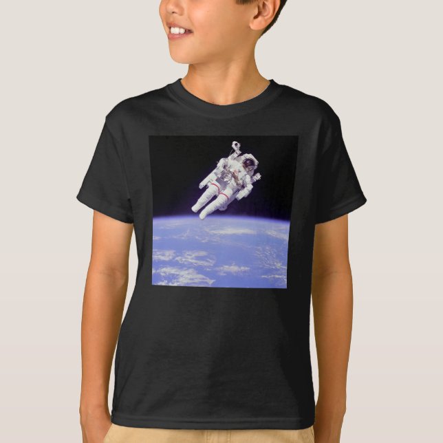Astronaut i Space Shirt T Shirt (Framsida)