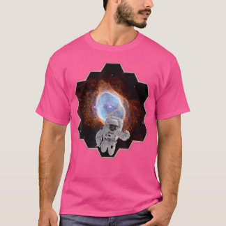 Astronaut i sydliga Ring Nebula Webb Space Teles T Shirt