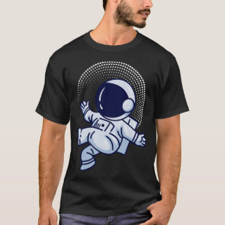 Astronaut i utrymmesavslappning t shirt
