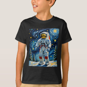 Astronaut i Winter Forest T Shirt