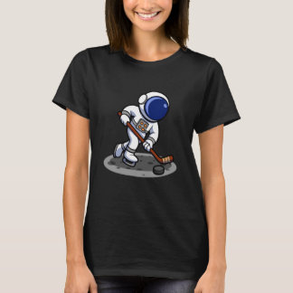 Astronaut Ice Hockey Adventure T Shirt