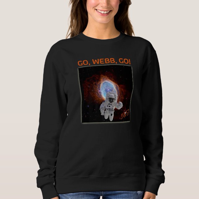 Astronaut in Southern Ring Nebula Webb Space Teles T Shirt (Framsida)