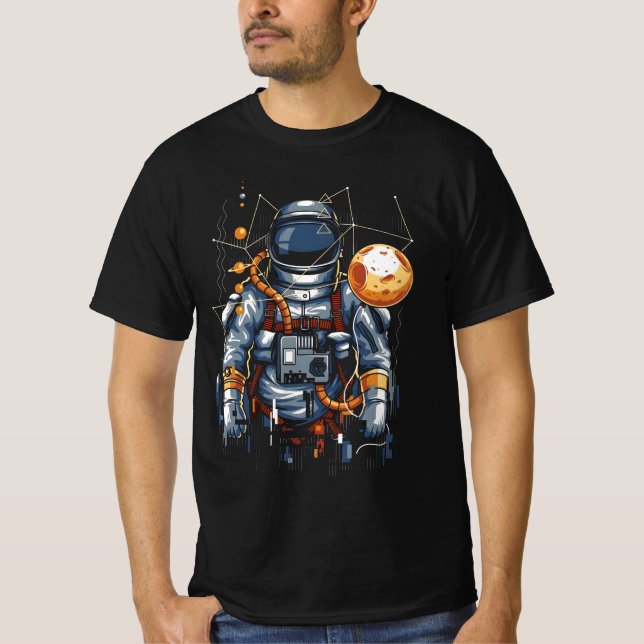 " Astronaut in Space " T Shirt (Framsida)