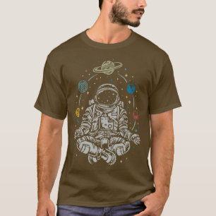 Astronaut Internationell Yoga Day T Shirt