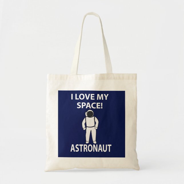 Astronaut Jag älskar min rymdastronaut Tygkasse (Framsidan)