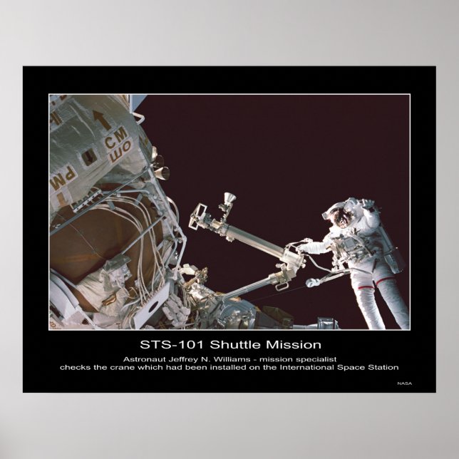 Astronaut Jeffrey N. Williams checkcrane Poster (Framsidan)
