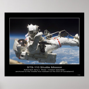 Astronaut Jerry L. Ross förankrade i Mobile Poster